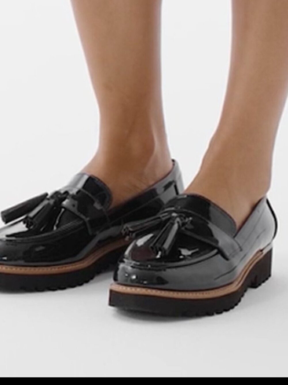 Franco Sarto Women's Carolynn Lug Sole Tassel Loafers Sz. 9.5-10